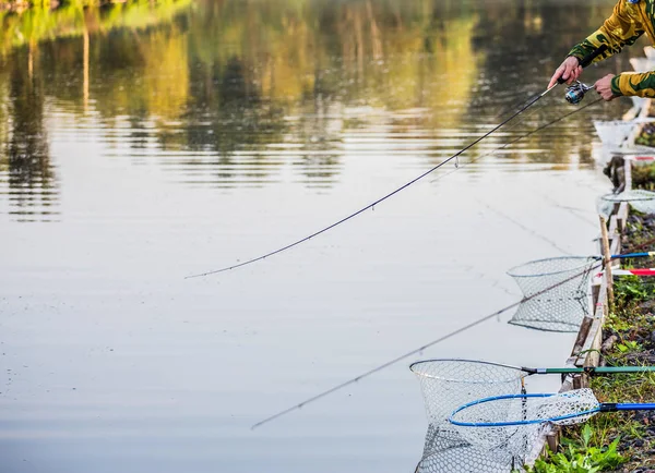 Pesca Truta Rio — Fotografia de Stock