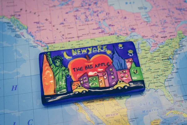 New York map background