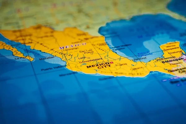 Mexico on the map — Stock Photo, Image