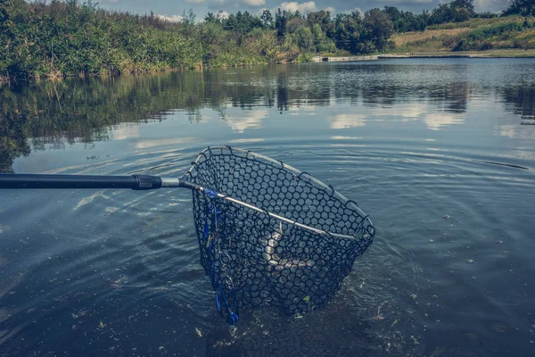 Pike fishing on the lake — Stock Photo, Image