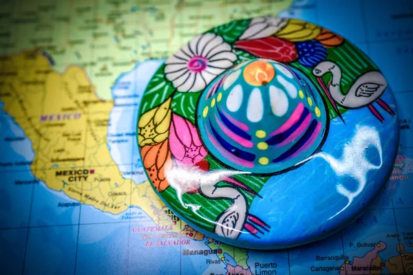 멕시코지도 클로즈업 — 스톡 사진
