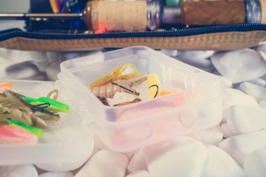 Balıkçılık yem arka plan