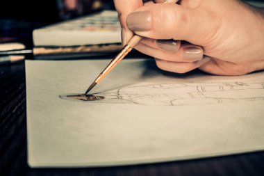 Araçlar Illustrator. Boyalar ve albüm