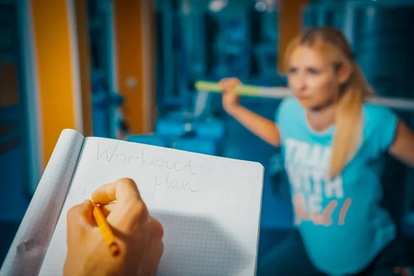 Persoonlijke Training Sportschool — Stockfoto