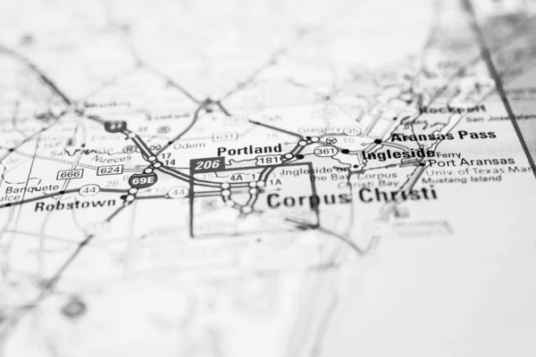 Corpus Christi USA map — Stock Photo, Image