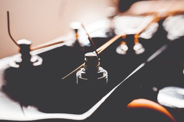 Arka plan olarak bir tema gitar