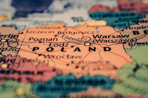 Polonia mapa fondo — Foto de Stock