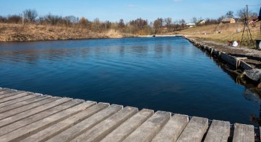 Gölde alabalık avı