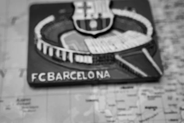 Mappa Barcellona Sfondo Close Nup — Foto Stock