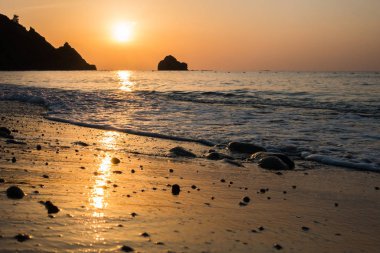 Denizin muhteşem sunrise