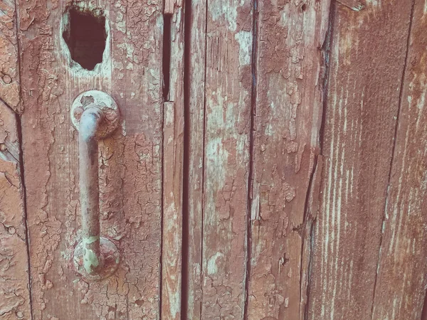 Zamknięte Stare Detale Drzwi — Zdjęcie stockowe