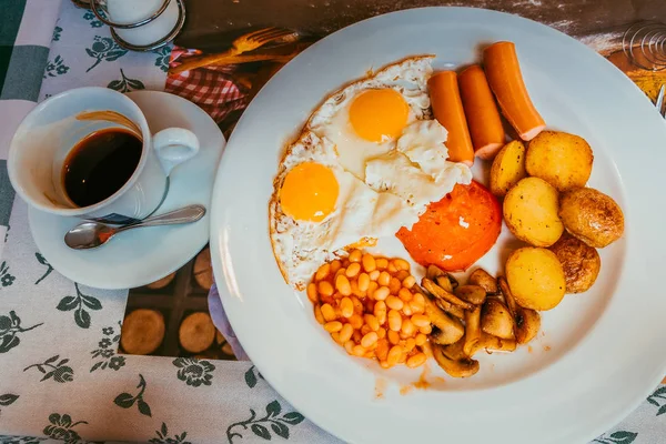 Αγγλικό Πρωινό Πιάτο — Φωτογραφία Αρχείου