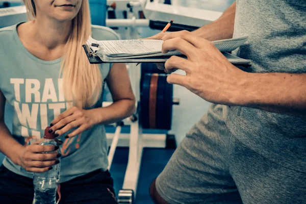 Persoonlijke Training Sportschool — Stockfoto