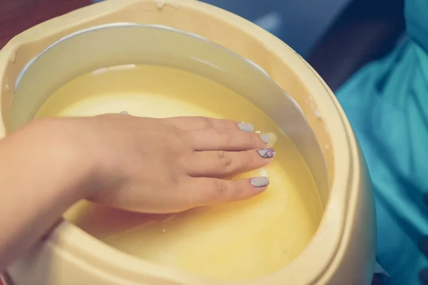 Procedimientos para uñas en el spa — Foto de Stock