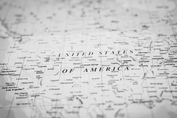 Verenigde Staten op de kaart — Stockfoto