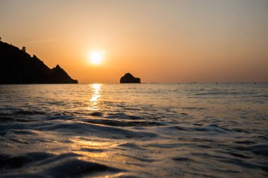 Denizin muhteşem sunrise