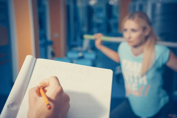 Persoonlijke Training Sportschool — Stockfoto