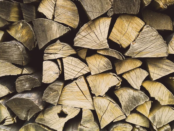 Combined Firewood Close — Stock Photo, Image