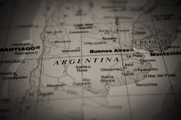 Argentine Sur Carte — Photo