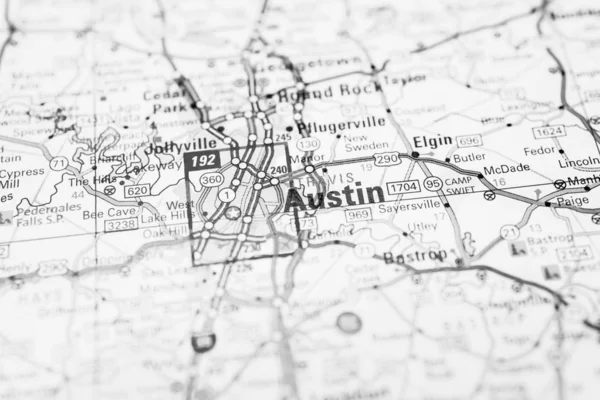 Austin, Estados Unidos mapa de fundo — Fotografia de Stock