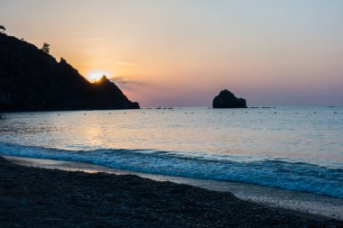 Denizin muhteşem sunrise