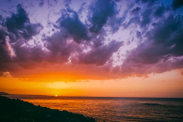 Marinmålning. Sea Trip till Kreta — Stockfoto