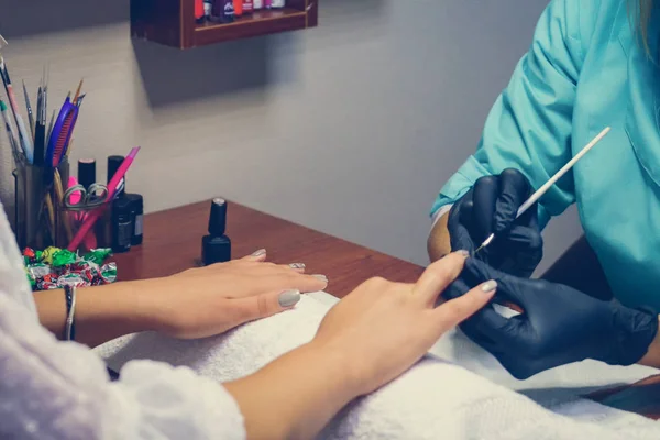 Procedures for nails in the spa — Stock Photo, Image