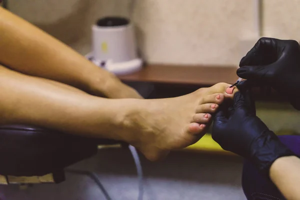 Pedicure no salão de spa — Fotografia de Stock