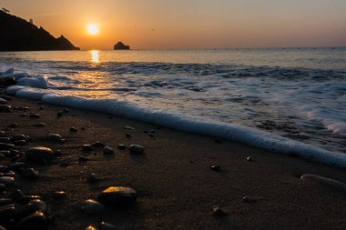 Denizin muhteşem sunrise