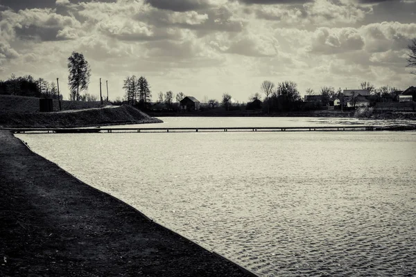 Angeln auf dem See — Stockfoto