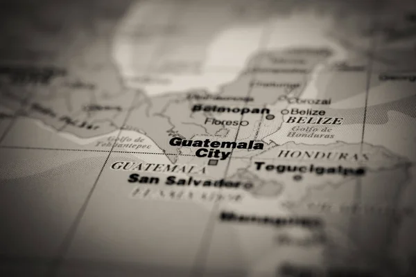 Guatemala en el mapa — Foto de Stock