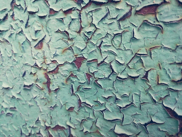 Eski püskü yeşil boya — Stok fotoğraf