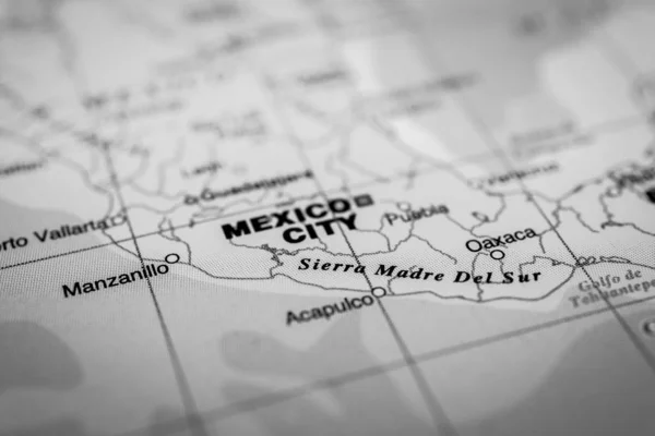 México en el mapa — Foto de Stock