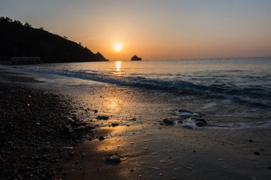 Denizin muhteşem sunrise