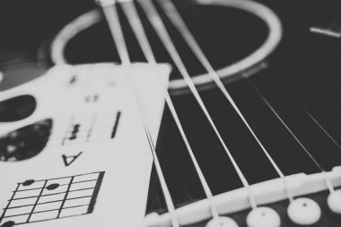 gitar ve nota arka plan