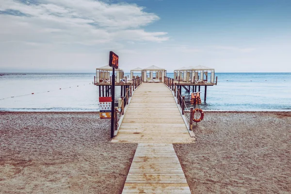 Beautiful pier on the sea — Stock Photo, Image