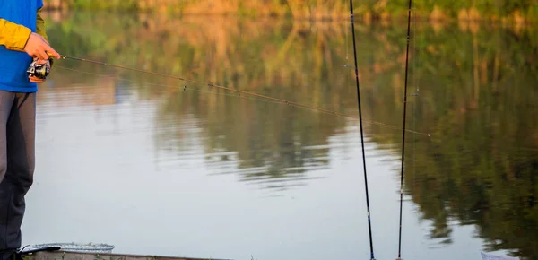 Pesca Truchas Río —  Fotos de Stock