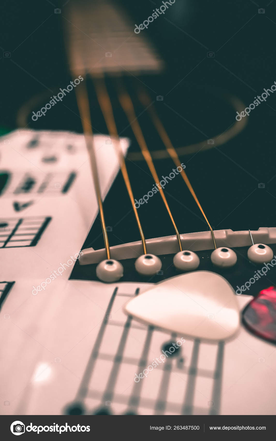Guitar and chords background Stock Photo by ©aallm 263487500