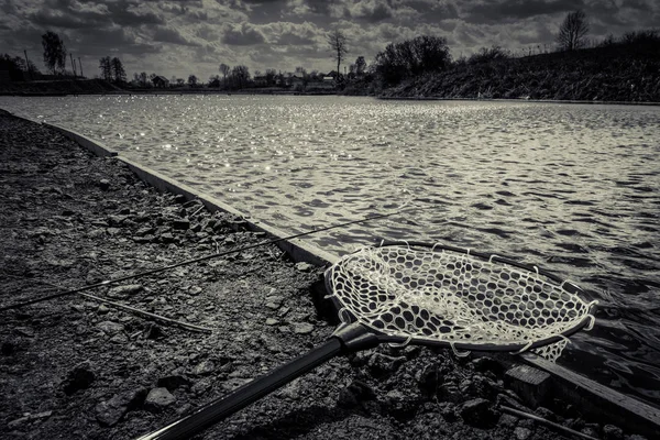 Pesca sul lago — Foto Stock