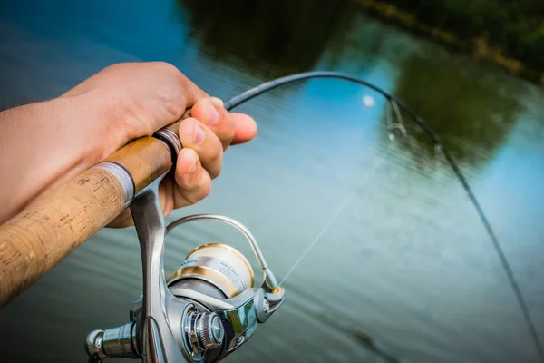 Zona Pesca Vicino Trota — Foto Stock