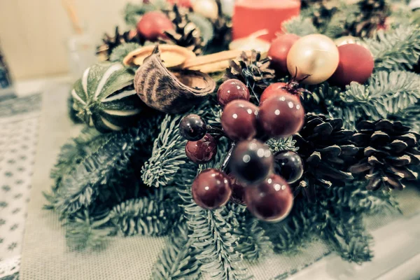 Corona en el tema de Navidad —  Fotos de Stock