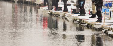 Alabalık balıkçılık Nehri üzerinde