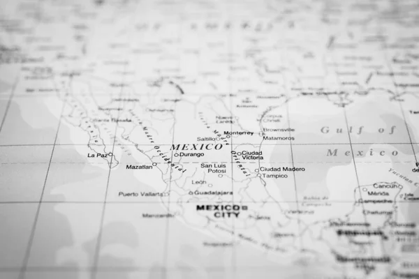 Mexique sur la carte — Photo