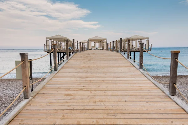 Beautiful seascape in a seaside resort — Stock Photo, Image