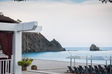Güzel deniz resort sokakları