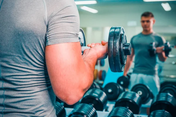 Bodybuilder Dans Salle Gym — Photo