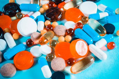 Arka plan üstünde belgili tanımlık konu ilaçların