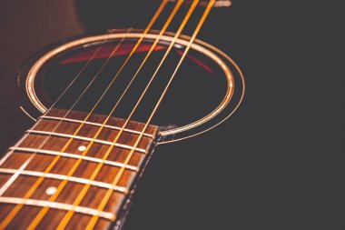 Arka plan olarak bir tema gitar