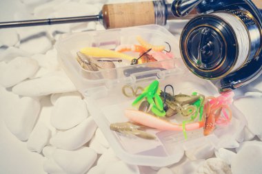 Balıkçılık yem arka plan