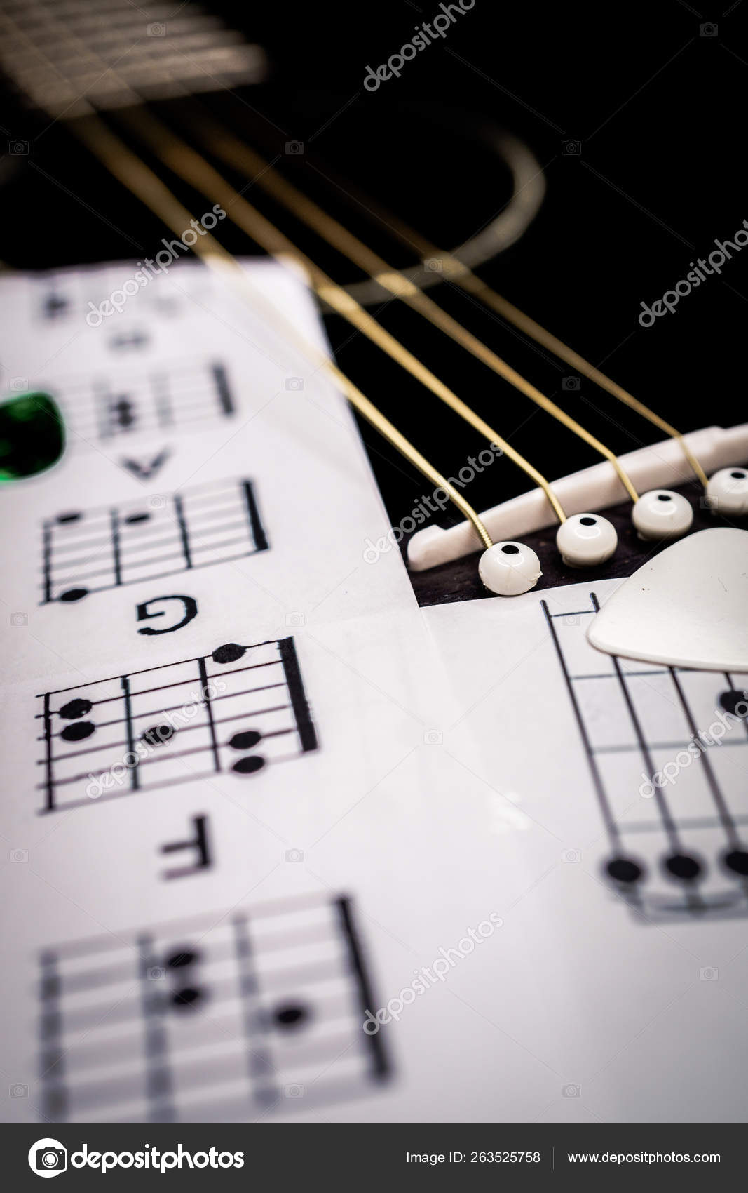 Guitar and chords background Stock Photo by ©aallm 263525758